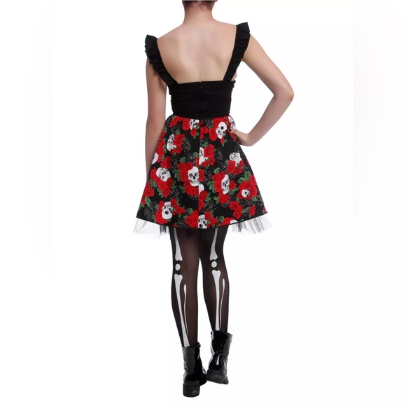 Day Of The Dead Lace-Up Dress - Picture 5 of 6